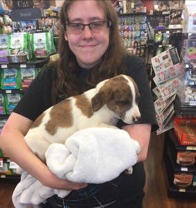 Aimee with Loki