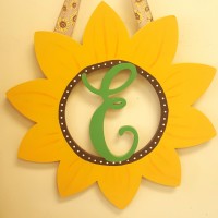 Sunflower Monogram