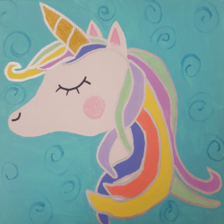 Parent/Child Unicorn Canvas #3