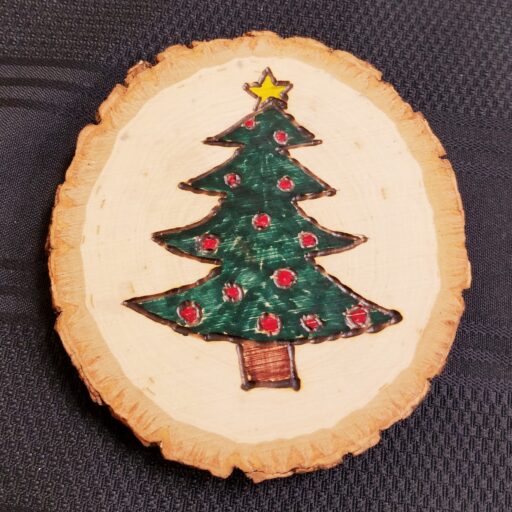 Family Friday Ornament Wood Burning