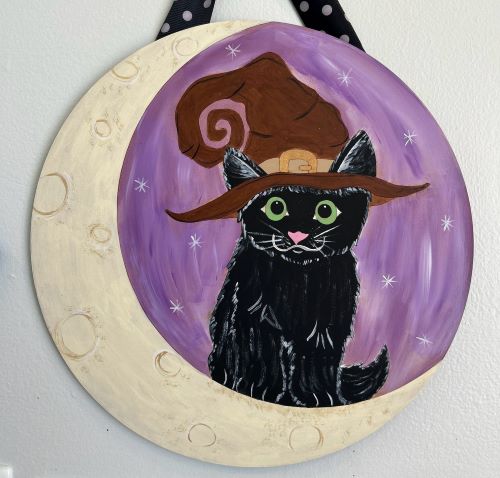 Tween/Teen Night – Cat in the Moon Painting