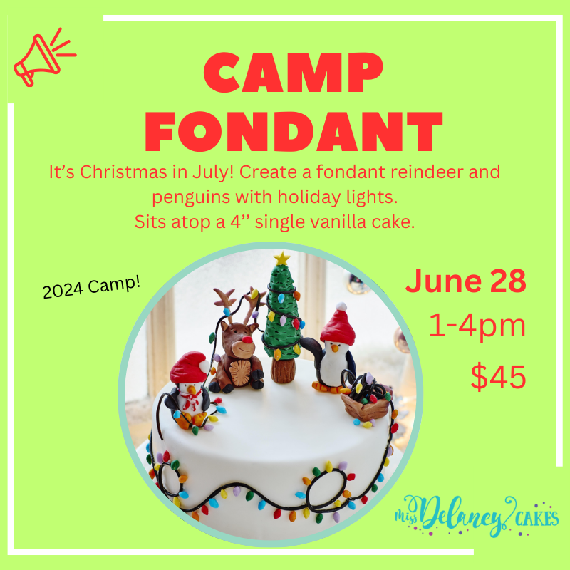 Christmas in (almost) July Fondant Camp