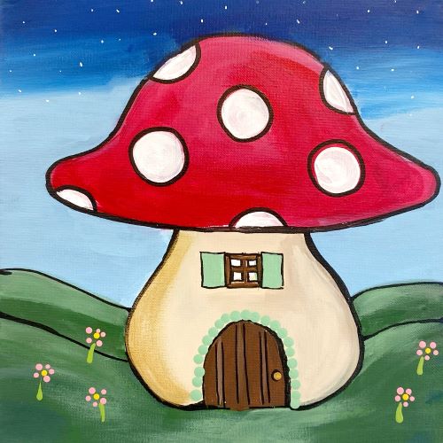 Parent/Child Mushroom Manor Canvas